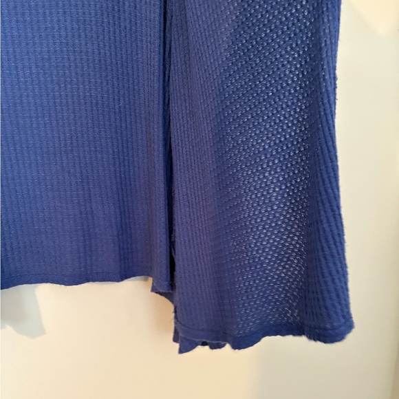 Anthropologie | Sunday in Brooklyn Blue Minnie Waffle Cardigan, Size Medium - Picture 4 of 11